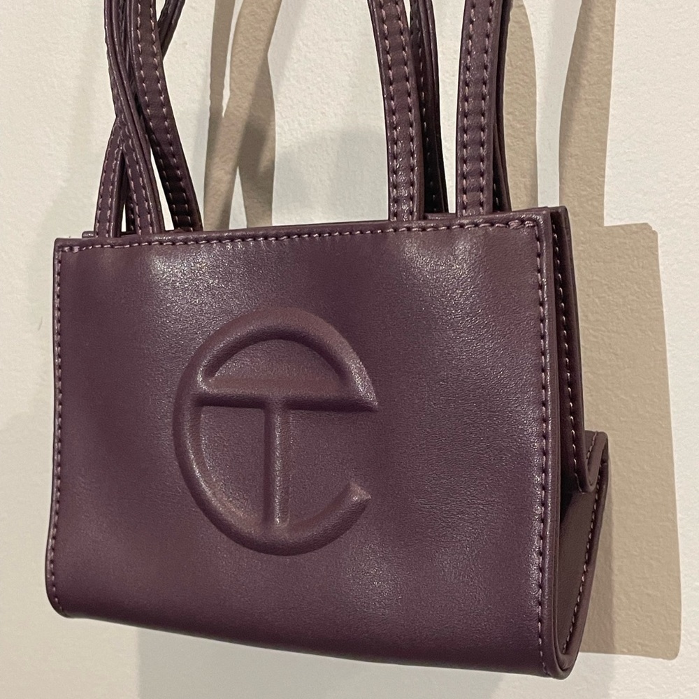 Telfar “Açaí” Mini Purse with extra long shoulder strap